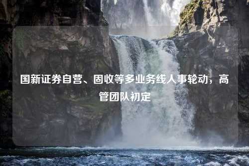 国新证券自营、固收等多业务线人事轮动，高管团队初定