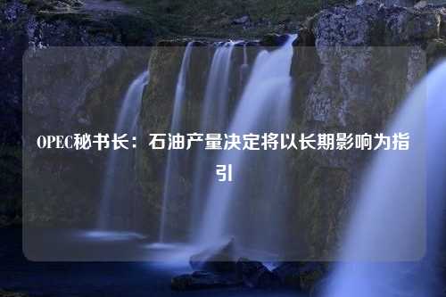 OPEC秘书长：石油产量决定将以长期影响为指引