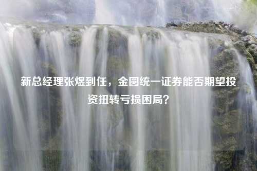 新总经理张煜到任，金圆统一证券能否期望投资扭转亏损困局？